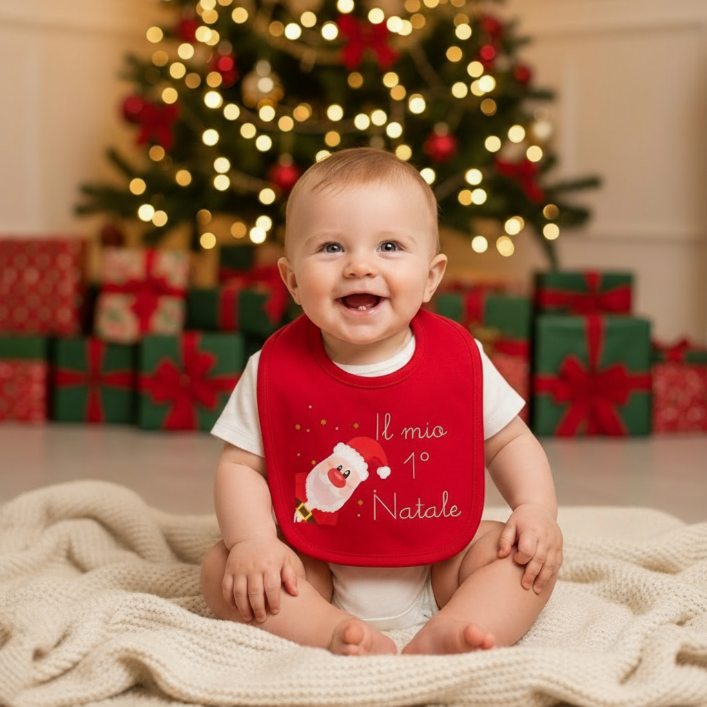 Bavaglino il mio primo Natale Personalizzabile