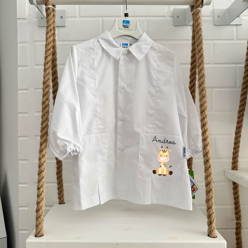 Grembiule Siggi  Cucciolo di Giraffa Personalizzabile con nome - Be Brave Boutique