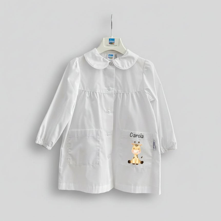 Grembiule Siggi Bimba  Cucciolo di Giraffa Personalizzabile con nome - Be Brave Boutique