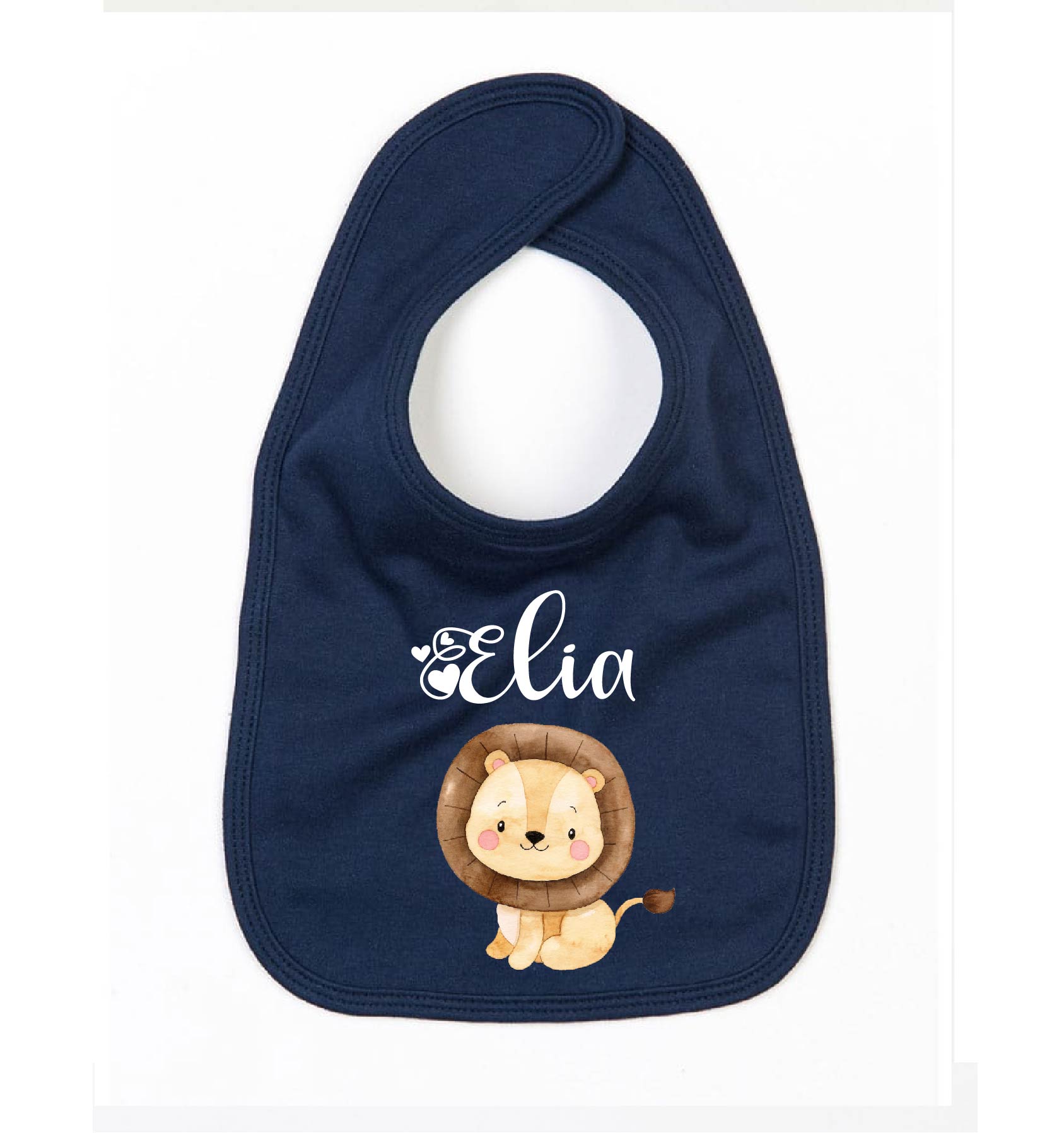 Set 7 Bavaglini Babycalin - Tema Re Leone In Cotone E Spugna 20x25cm - Foto 2