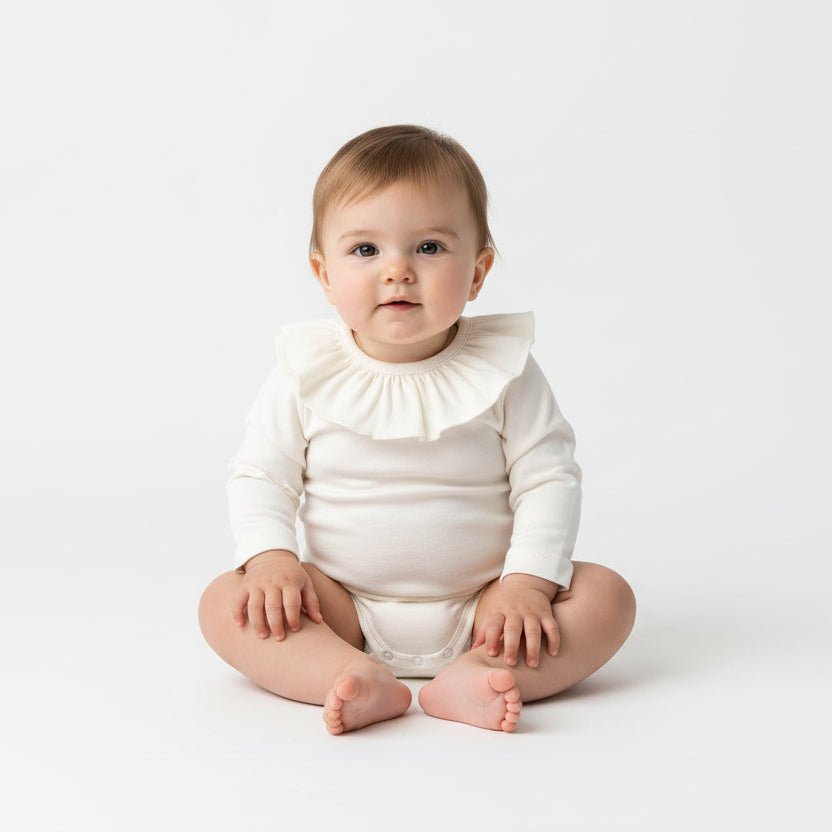 Body a manica lunga colletto Panna Personalizzabile - Be Brave Boutique