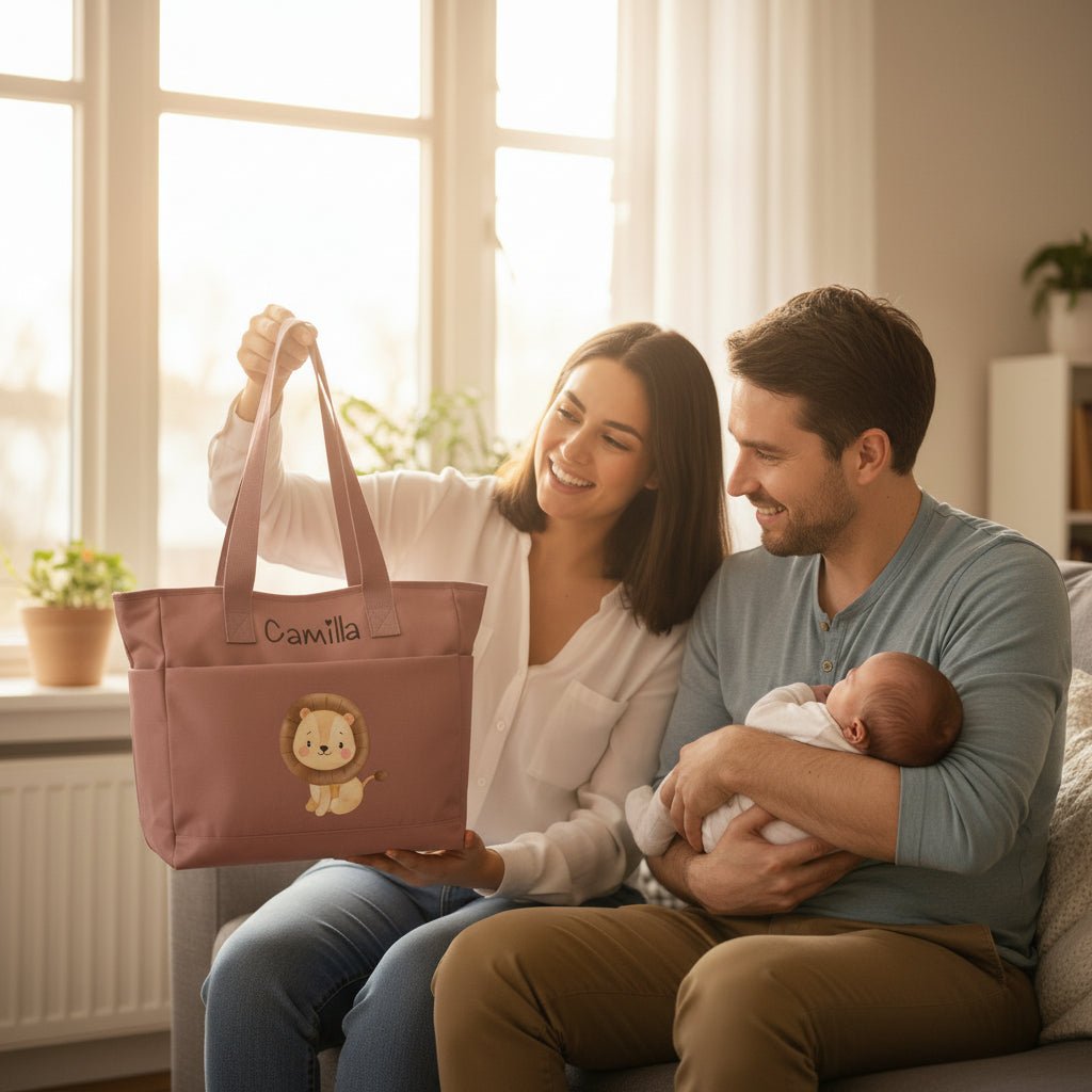 Borsa Mamma EasyMum – pratica, leggera e sempre con te Leone Cucciolo - Be Brave Boutique