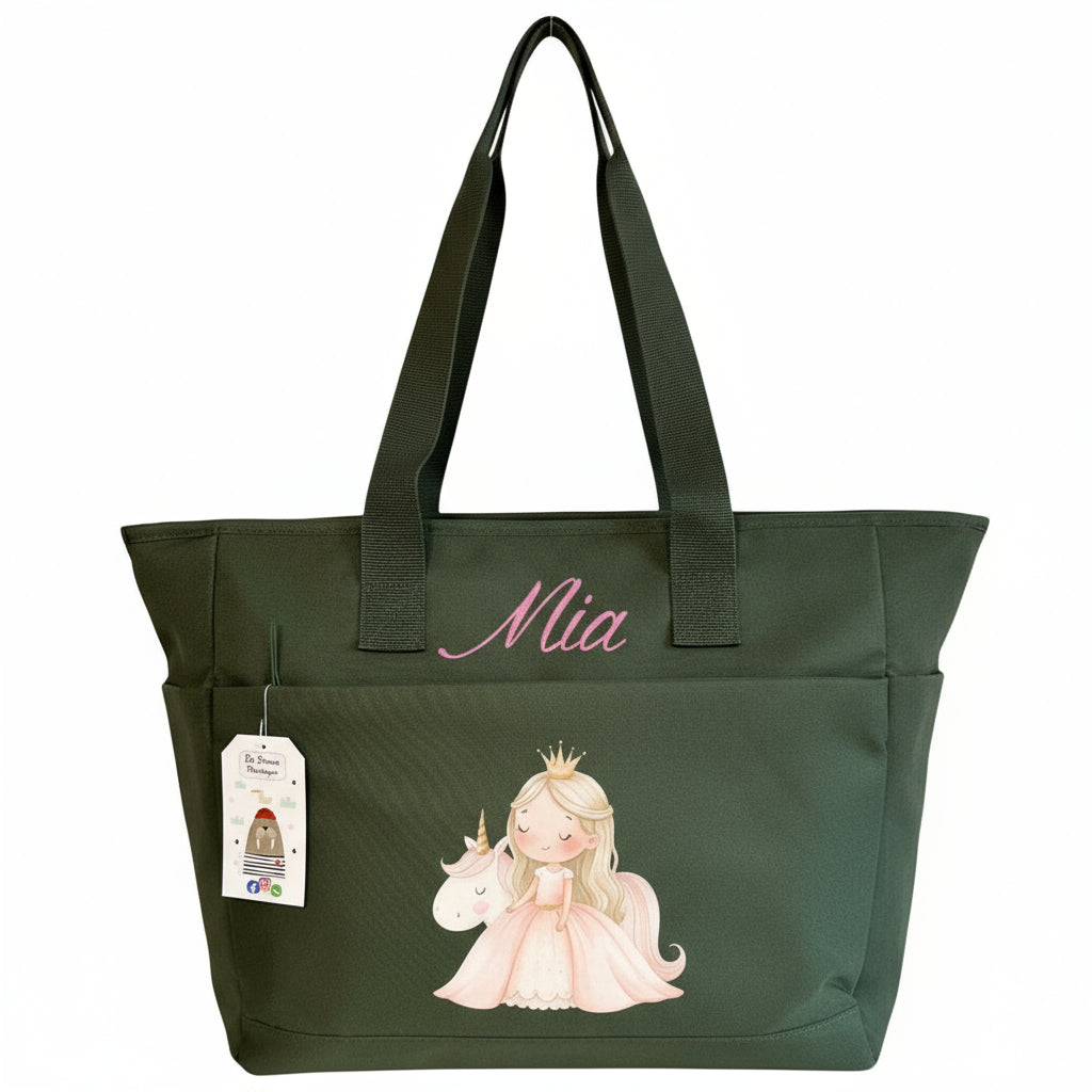 Borsa Mamma EasyMum – pratica, leggera e sempre con te Principessa Unicorno - Be Brave Boutique