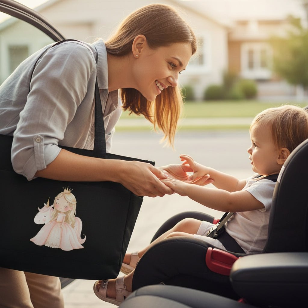 Borsa Mamma EasyMum – pratica, leggera e sempre con te Principessa Unicorno - Be Brave Boutique
