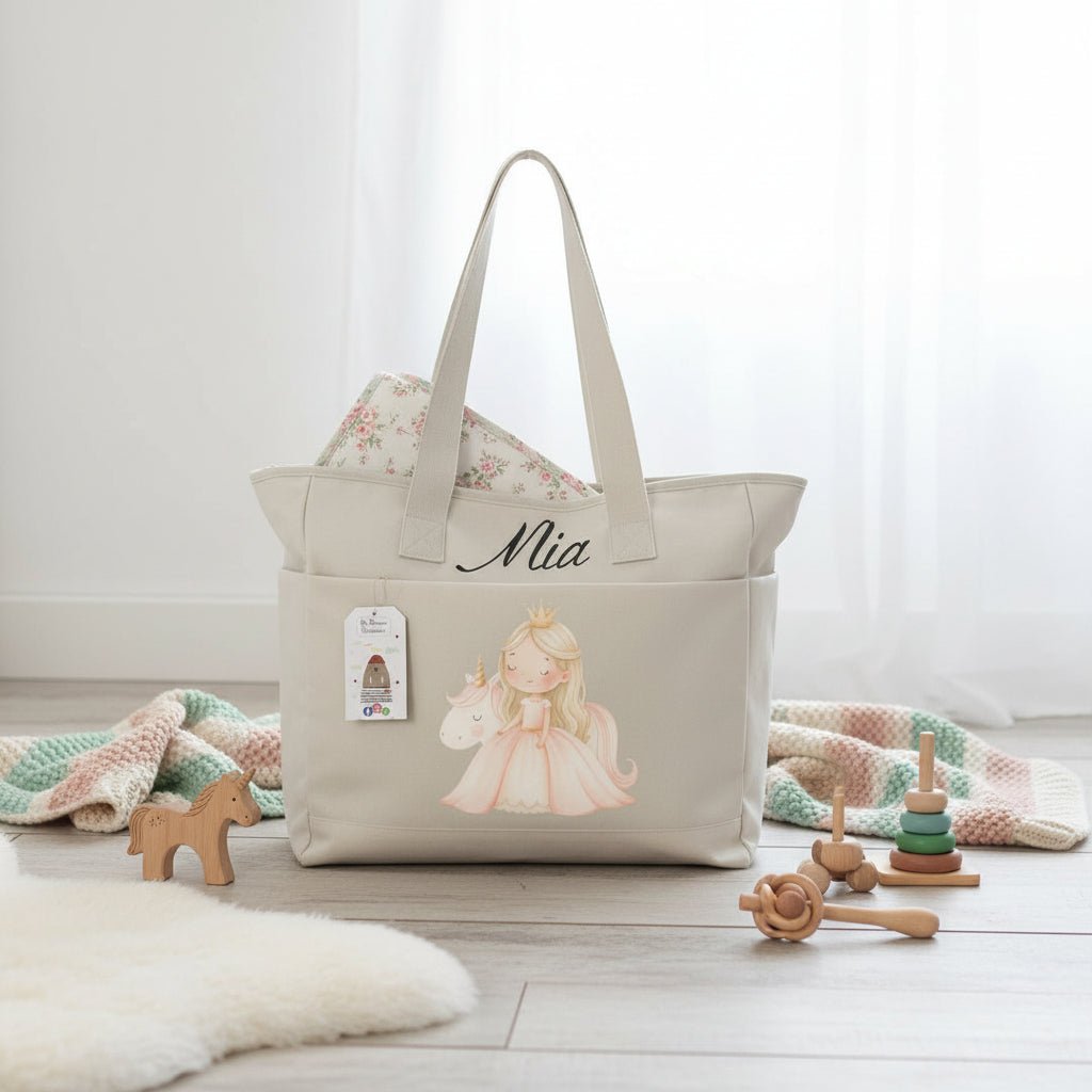 Borsa Mamma EasyMum – pratica, leggera e sempre con te Principessa Unicorno - Be Brave Boutique