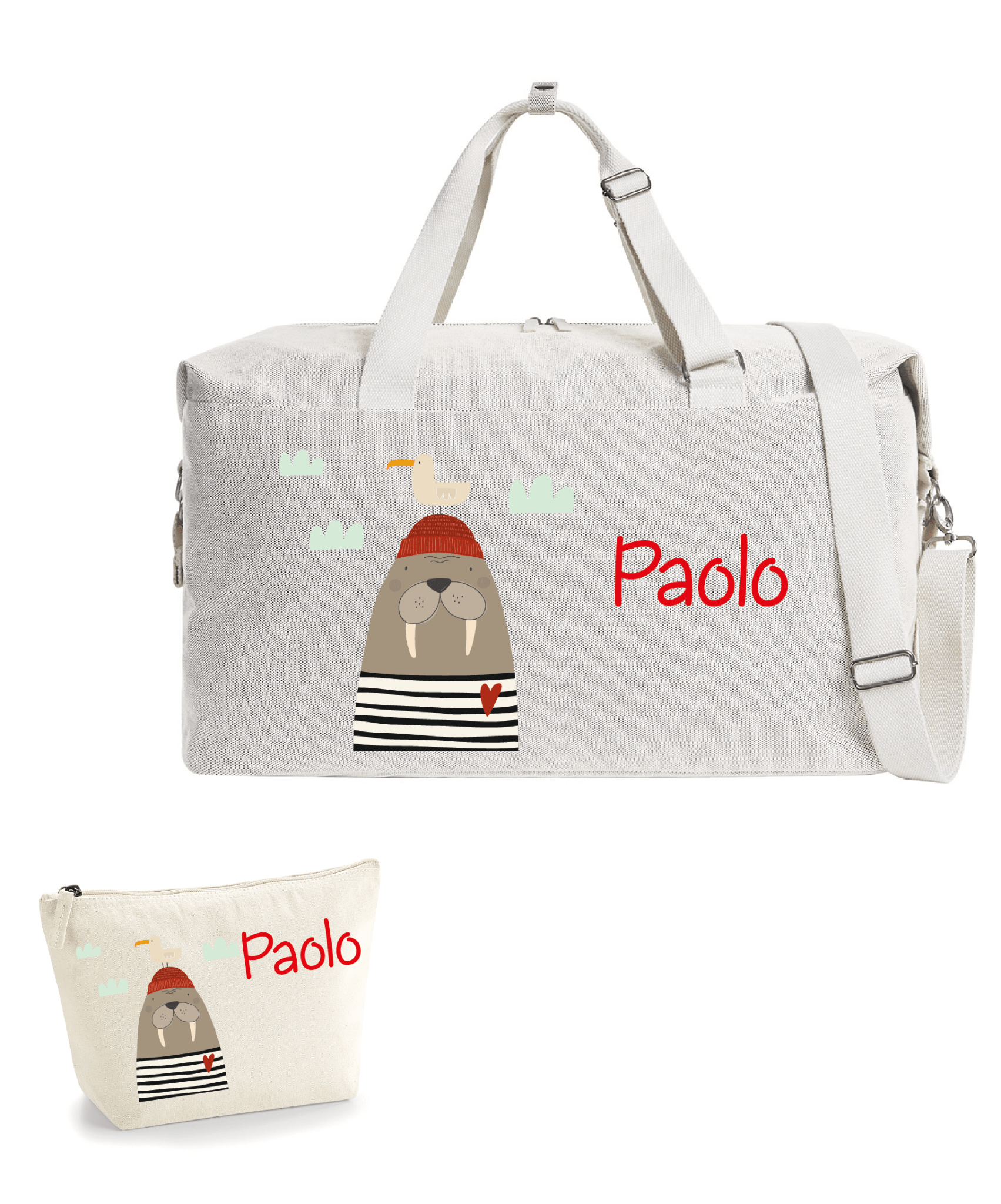 Borsone Tricheco e Pochette abbinata - Be Brave Boutique