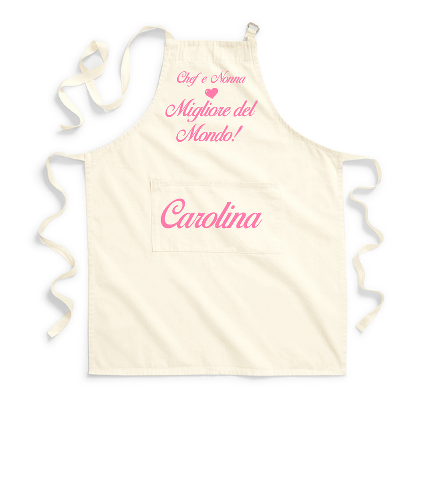 Grembiule chef in 100% cotone Personalizzabile Per Adulti - Be Brave Boutique