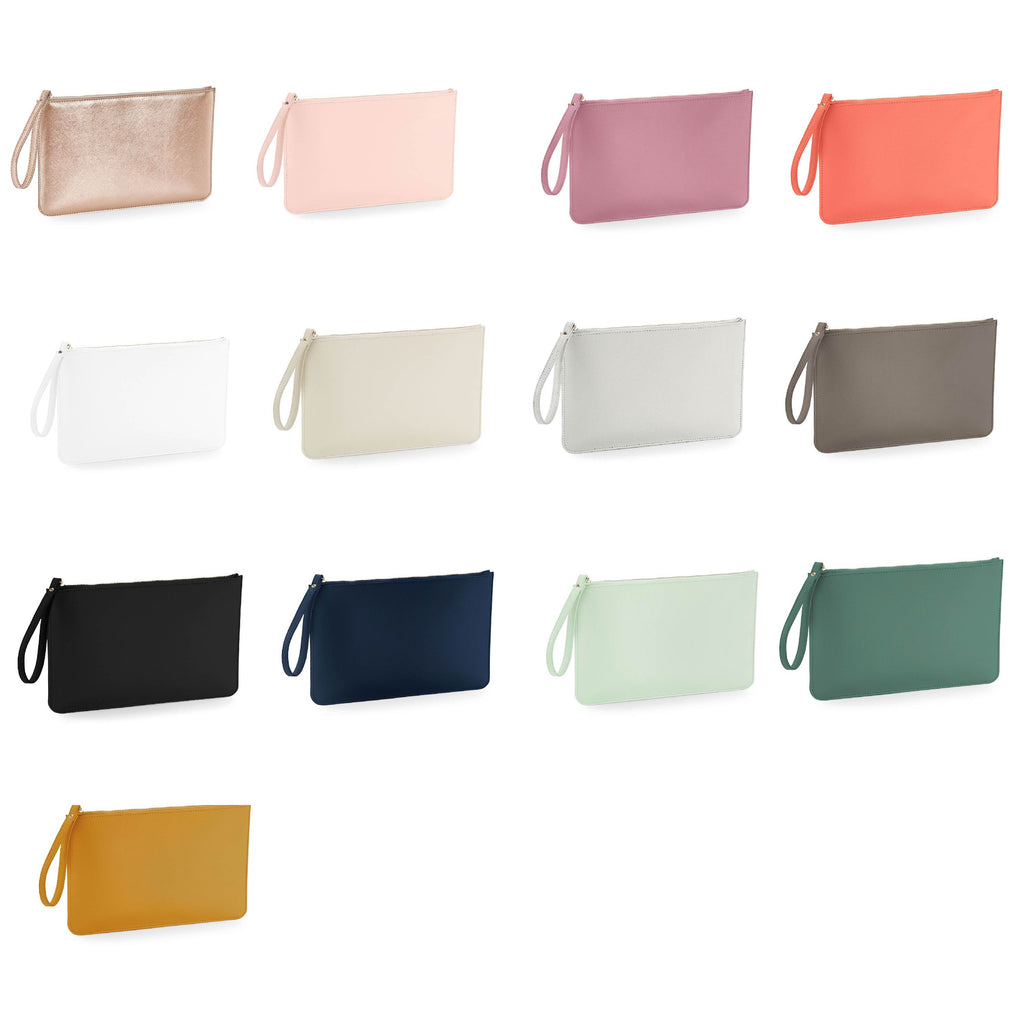 Pochette con anello piatta in simil pelle  personalizzabile 13 colori disponibili - Be Brave Boutique
