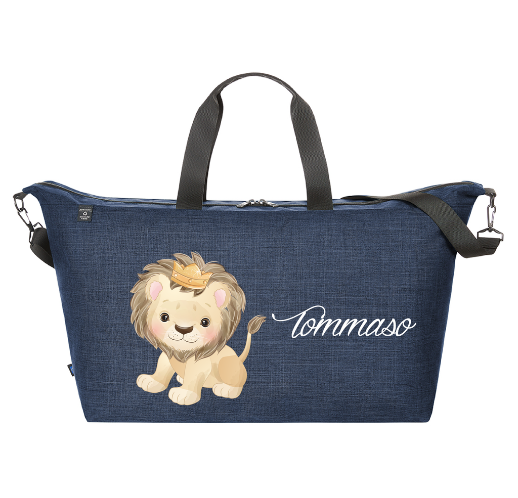 Borsone modello Family in 100% pet riciclato Leoncino Corona - Be Brave Boutique