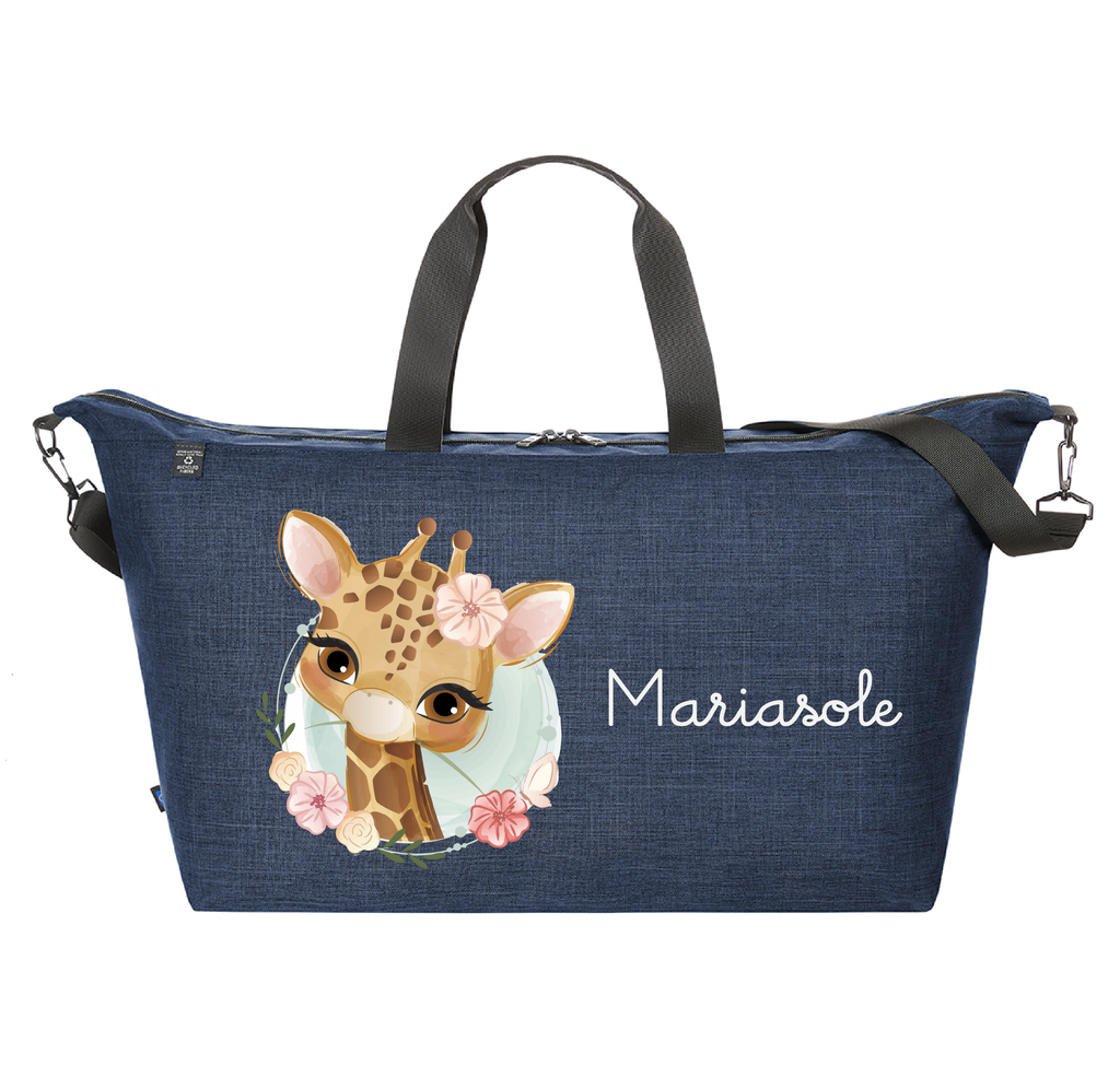 Borsone Family Giraffa personalizzabile con nome - Be Brave Boutique