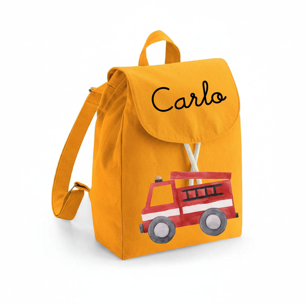 Mini Zaino in cotone Pompieri - Be Brave Boutique
