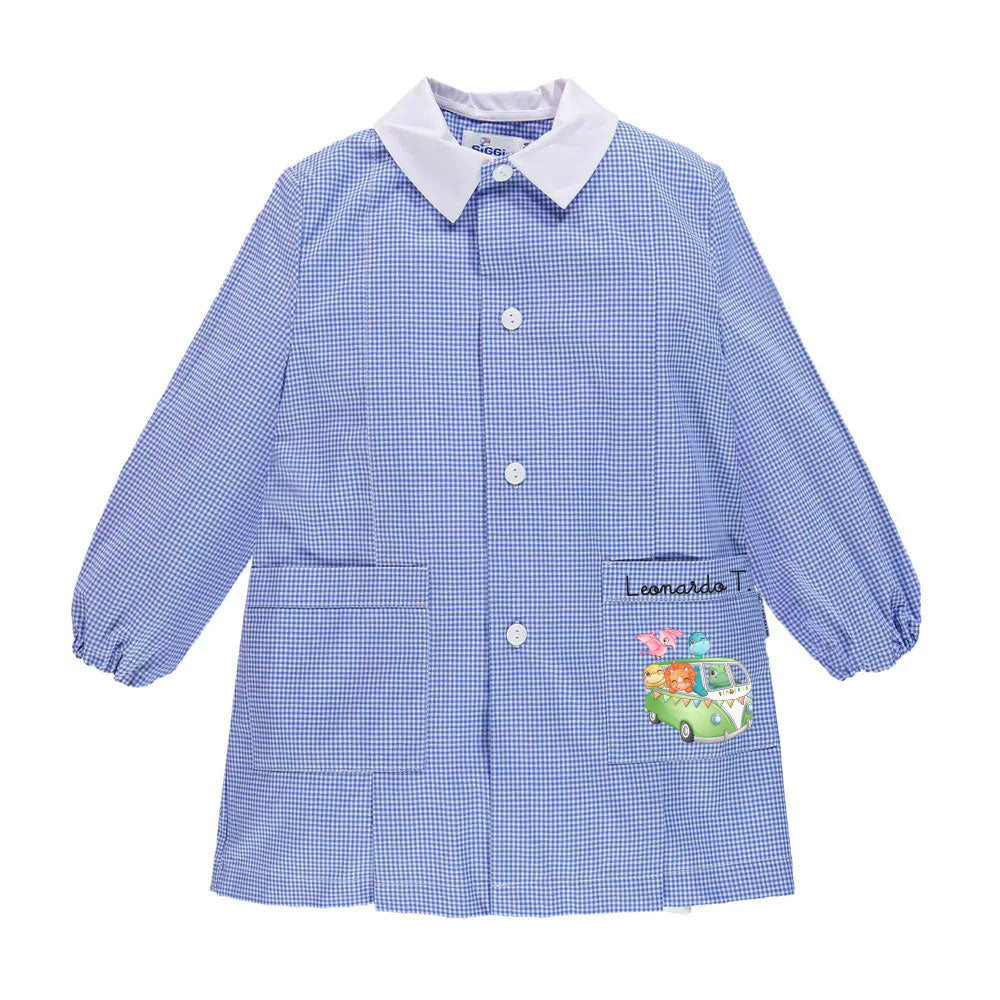 Grembiule Siggi Cute Dino Personalizzabile con nome - Be Brave Boutique