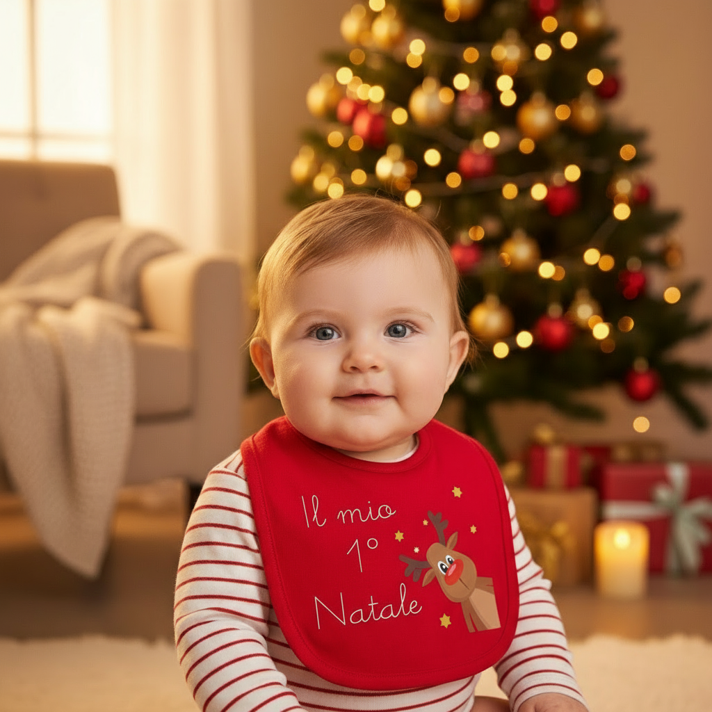 Bavaglino il mio primo Natale Personalizzabile
