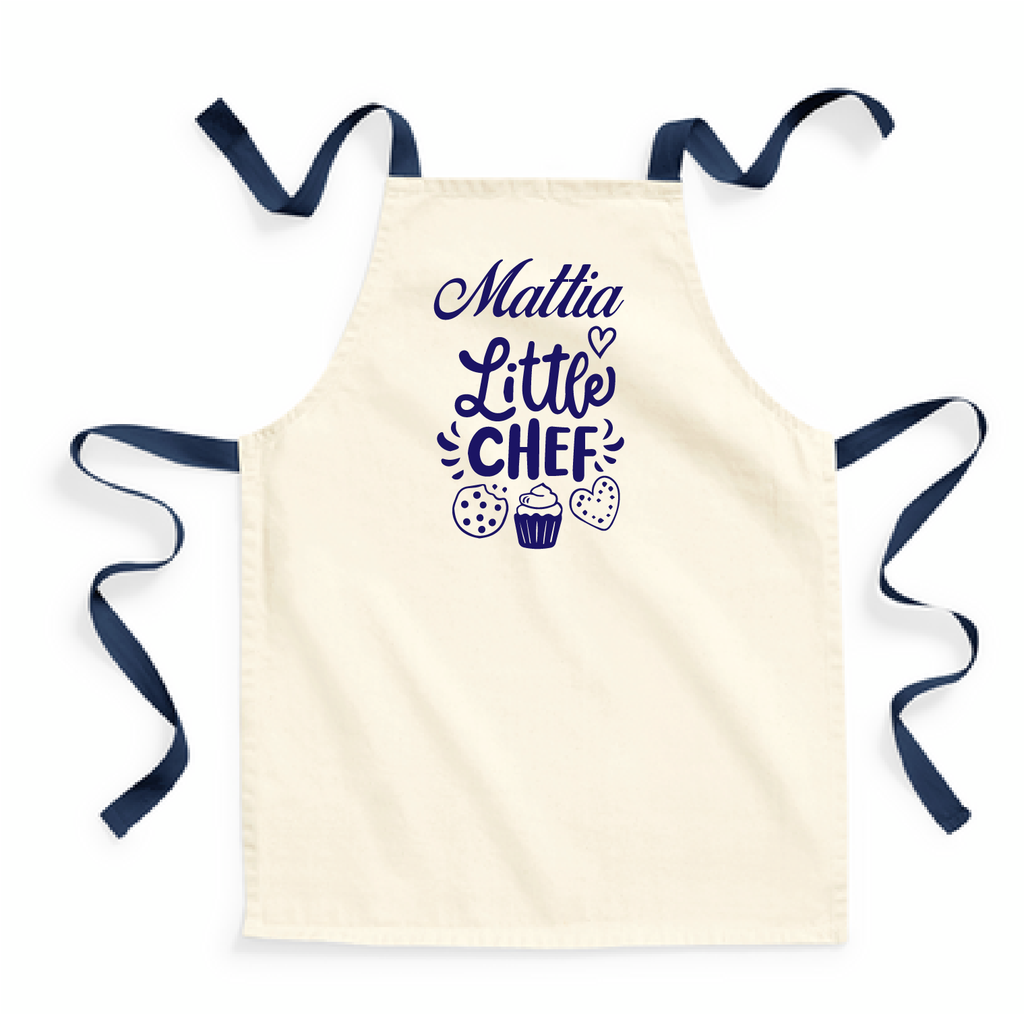 Grembiule Little chef n 100% cotone Personalizzabile Bambini - Be Brave Boutique