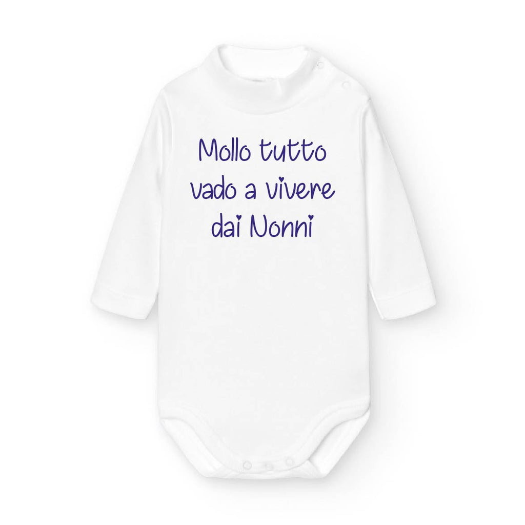 Body per Bambini con collo alto Bianco - Be Brave Boutique