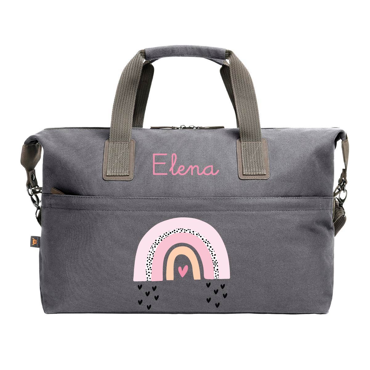 Borsone in cotone personalizzabile Arcobaleno Rosa - Be Brave Boutique