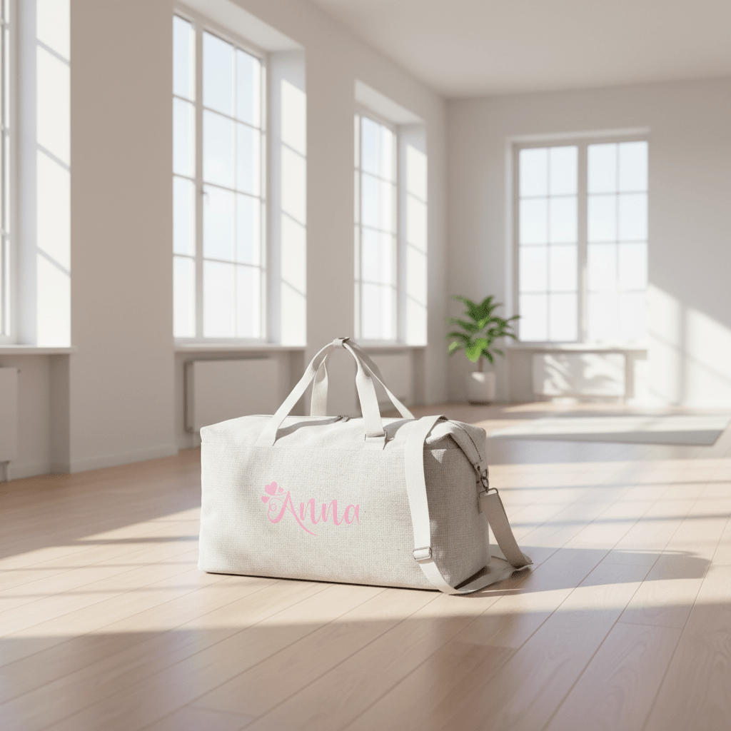 Borsone modello “Mommy” Beige Personalizzabile con nome - Be Brave Boutique