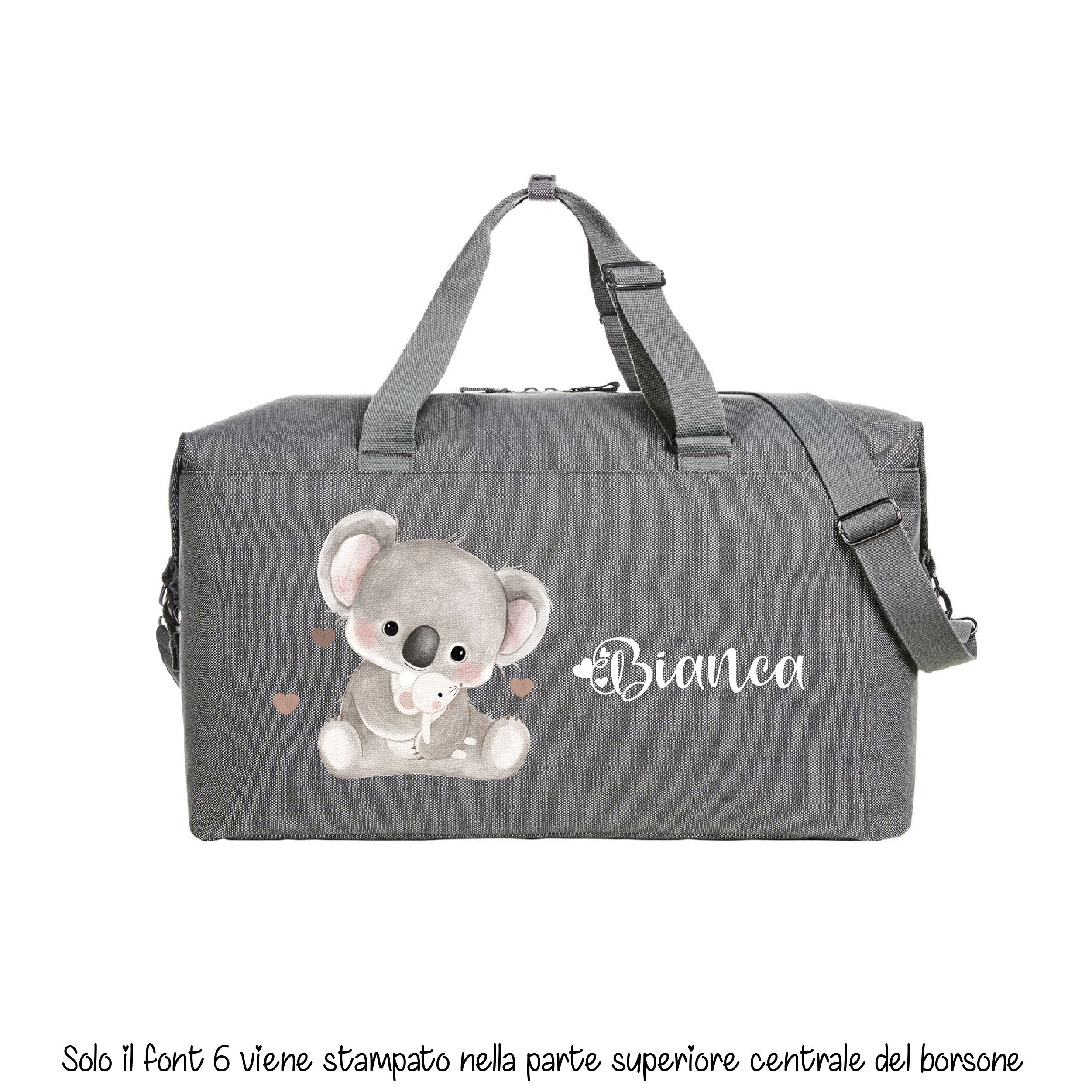 Borsone Mamma per Ospedale e Nascita – Mommy's Bag Personalizzabile con Koala&Friends