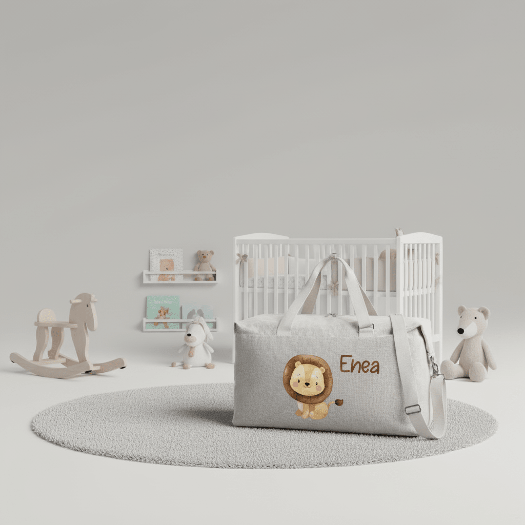 Borsone modello “Mommy” Beige Leone Cucciolo - Be Brave Boutique