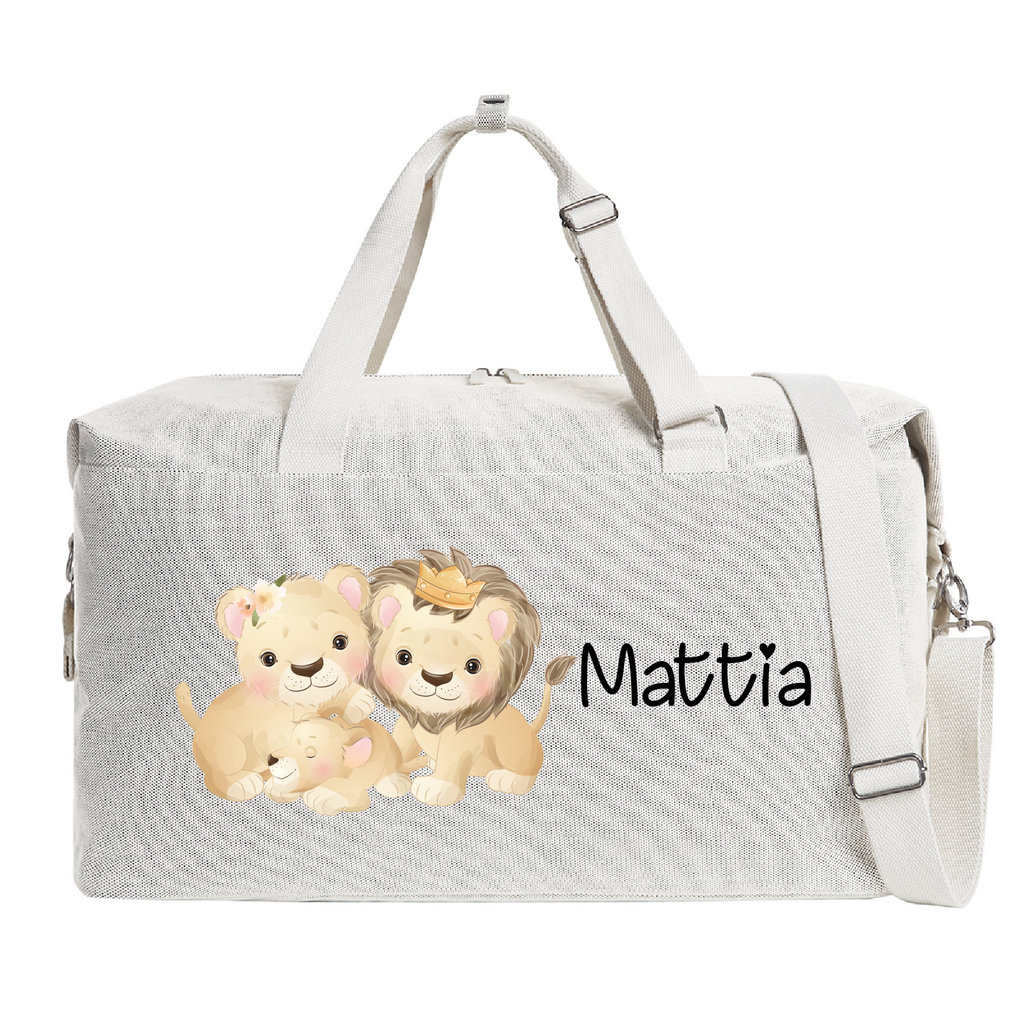 Borsone modello “Mommy” Beige Famiglia Leoni - Be Brave Boutique