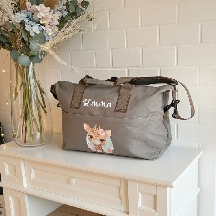 Borsa Multifunzionale adattabile al Passeggino e Personalizzabile Giraffa