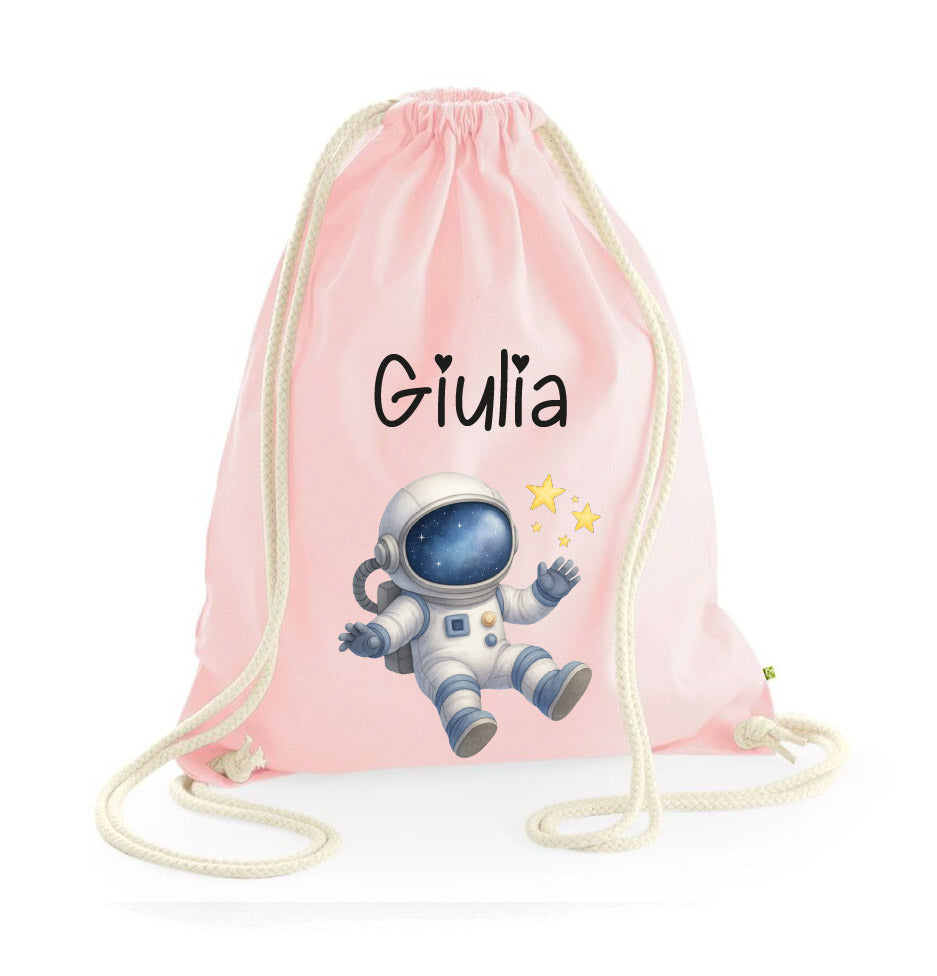 Zaino a sacca in cotone pesante Astronauta - Be Brave Boutique