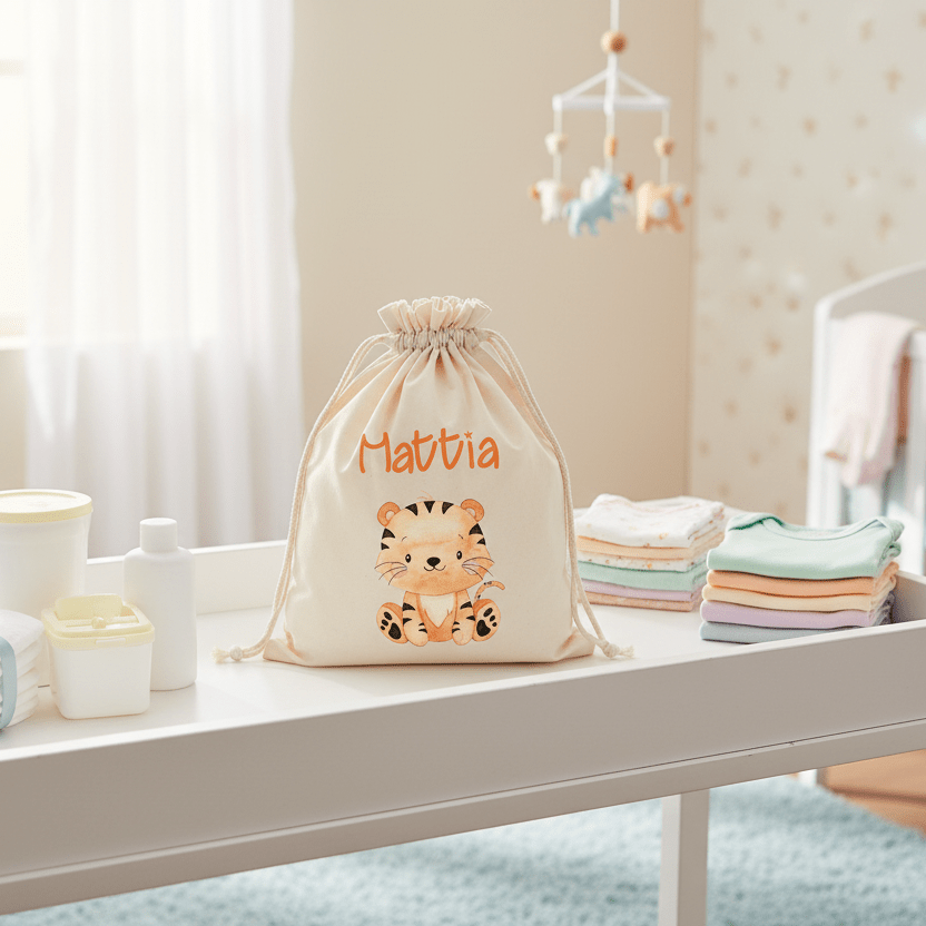 Sacchetti primi cambi/Organizer personalizzabili Tigrotto - Be Brave Boutique