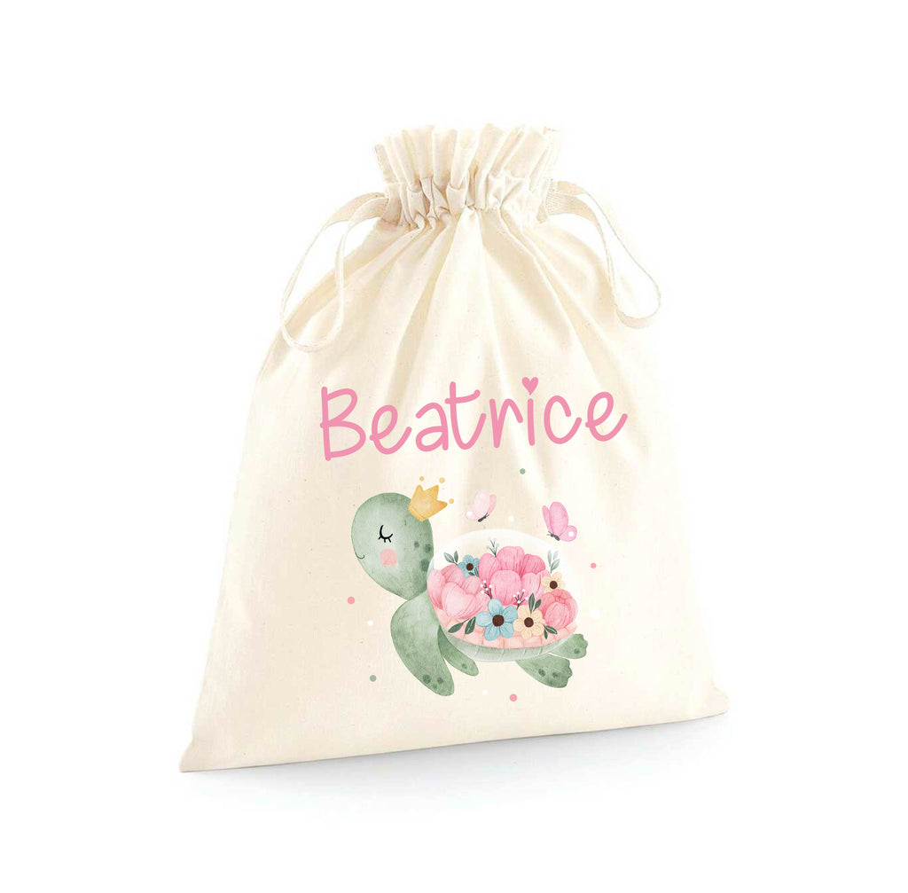 Sacchetti primi cambi/Organizer personalizzabili Tartaruga fiori - Be Brave Boutique
