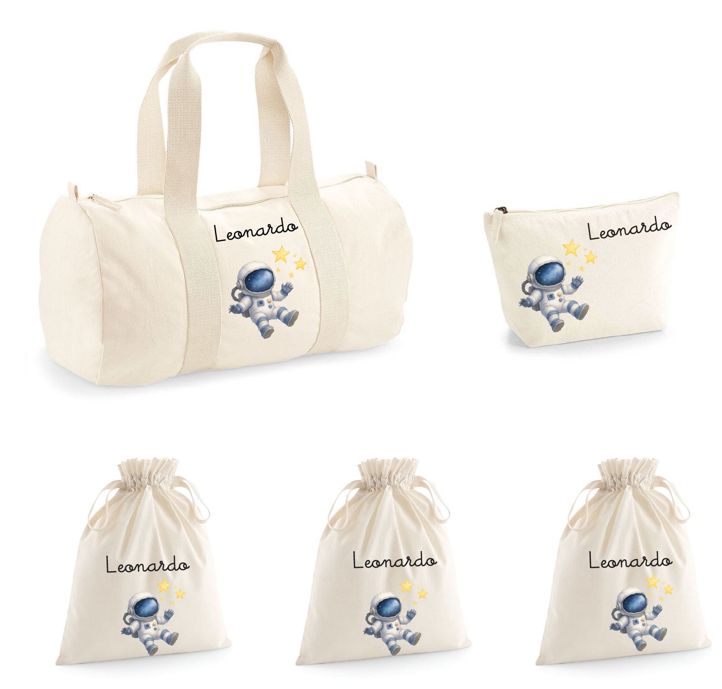 Set Nascita Personalizzato Borsone Baby Astronauta - Be Brave Boutique