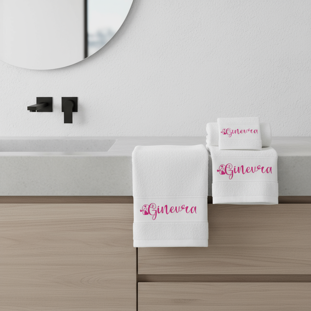Set da 3 Asciugamani Personalizzabili con nome - Be Brave Boutique