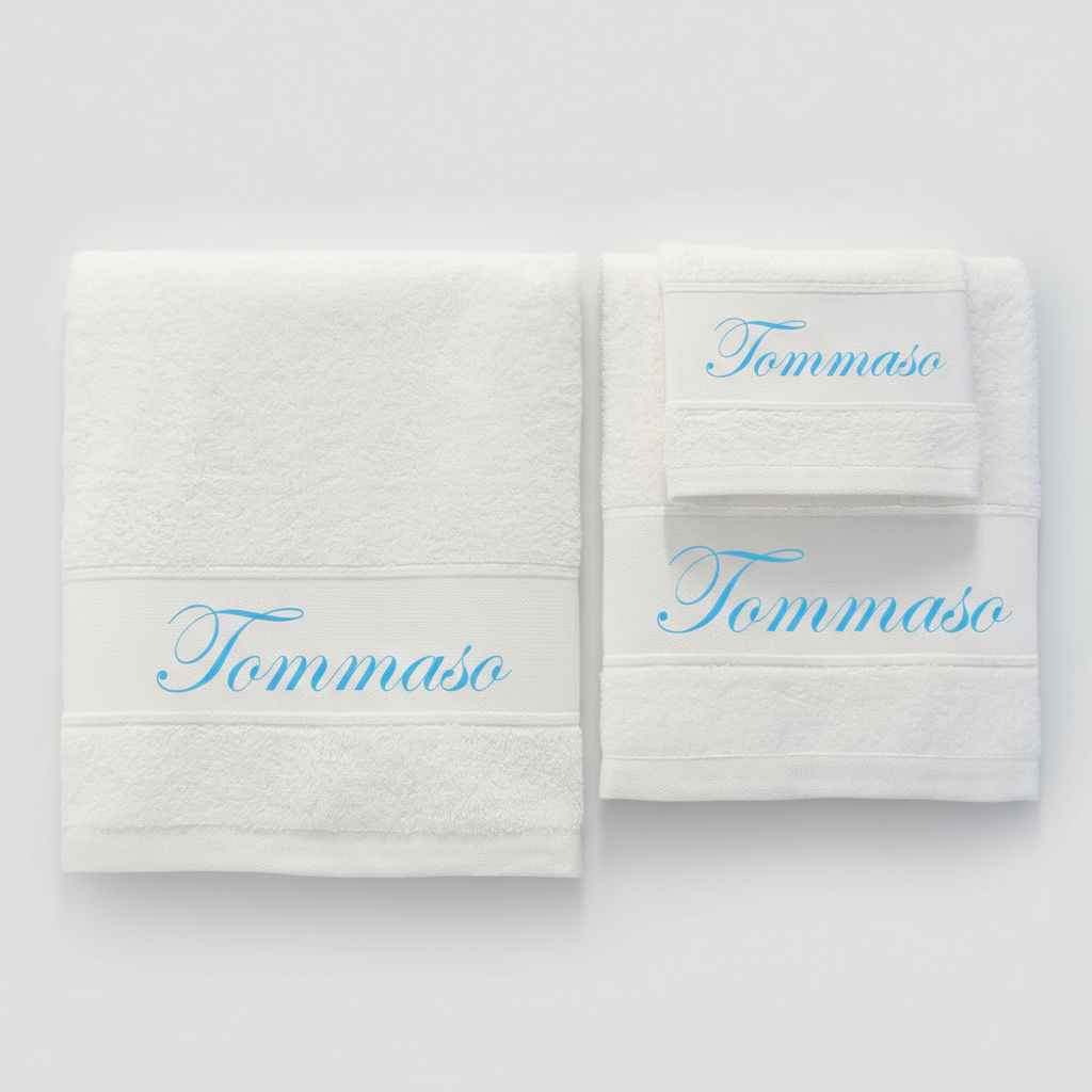 Set da 3 Asciugamani Personalizzabili con nome - Be Brave Boutique