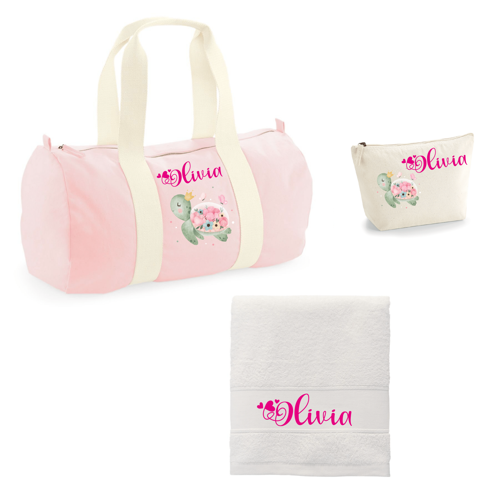 Set Regalo nascita o Viaggi Bimba tartaruga Fiori - Be Brave Boutique