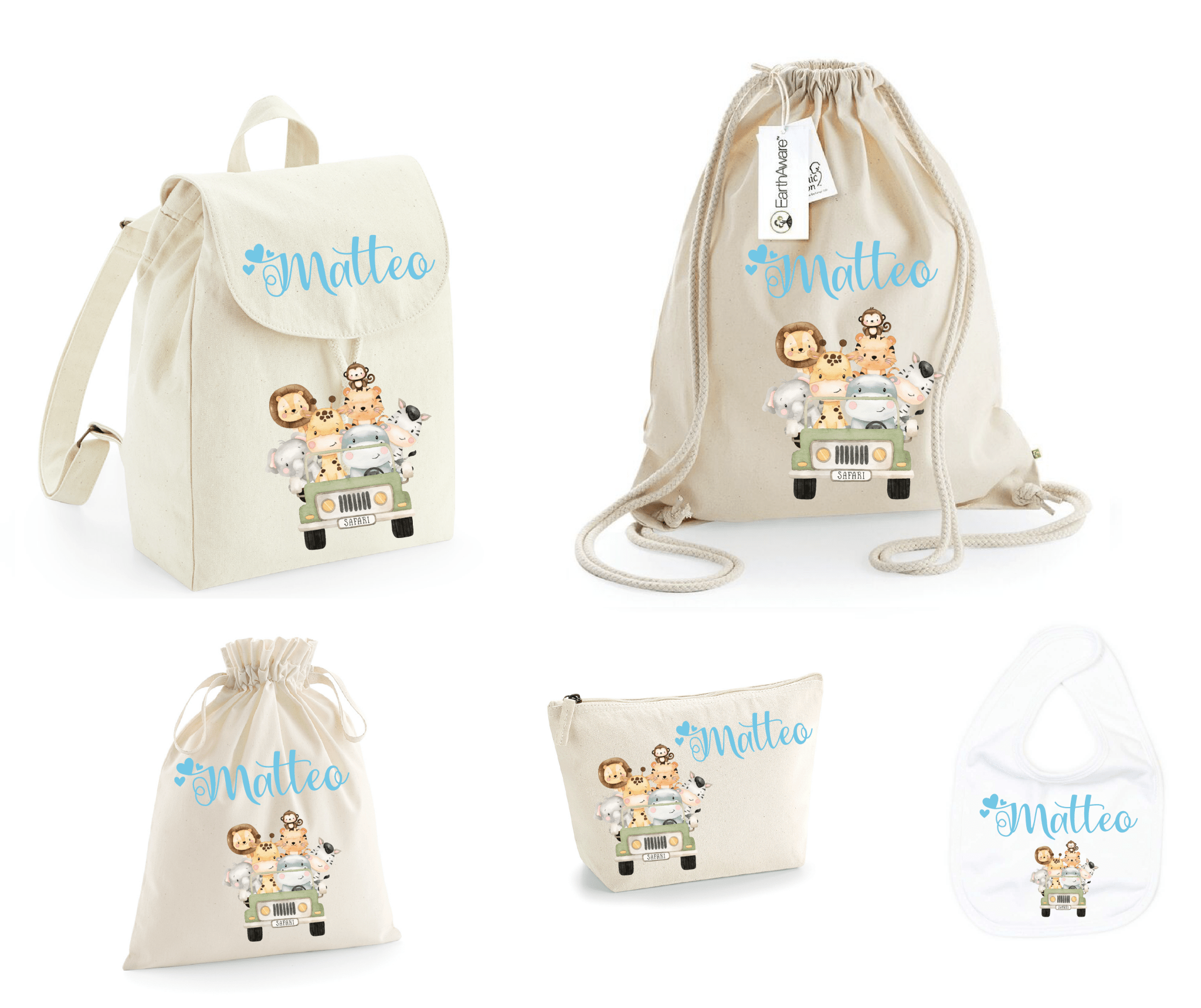 SUPER Set asilo Safari Verde - Be Brave Boutique