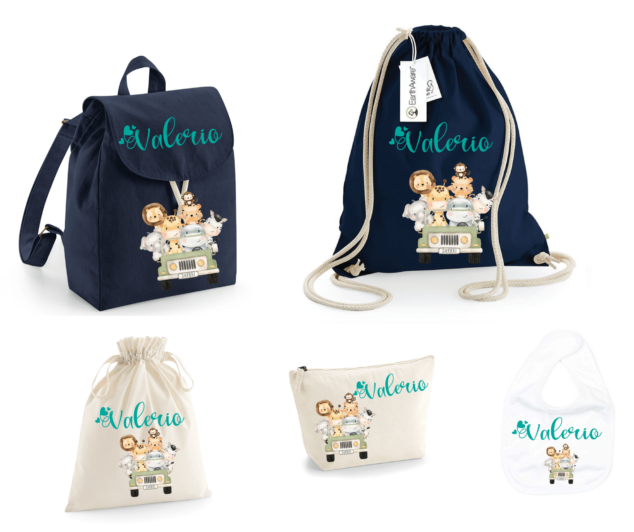 SUPER Set asilo Safari Verde - Be Brave Boutique