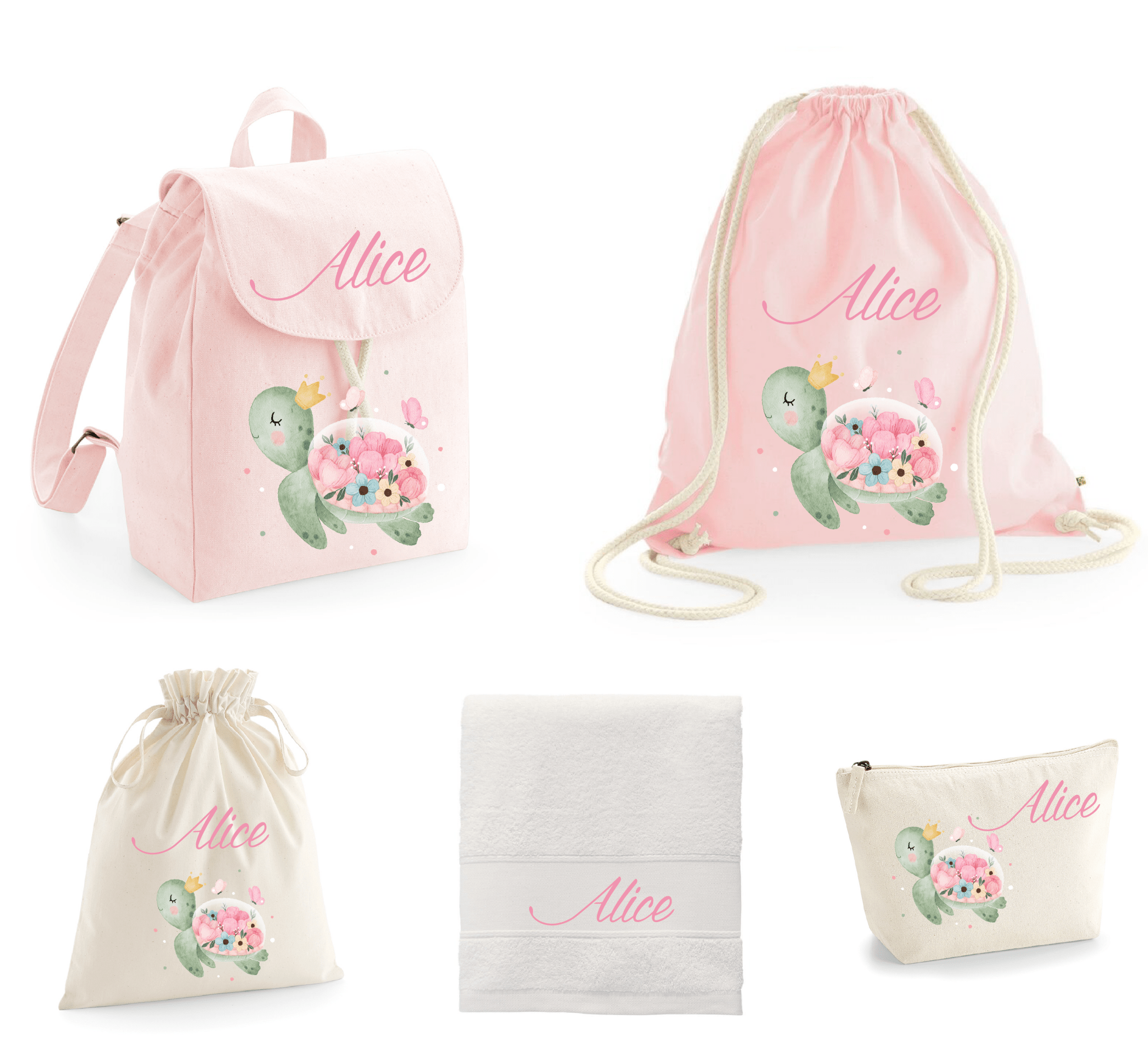 SUPER Set asilo Tartaruga Fiori - Be Brave Boutique