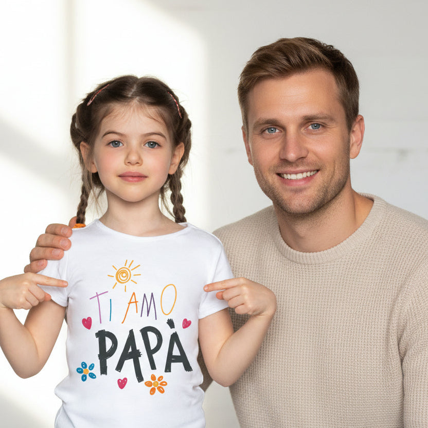 T-shirt Unisex festa del Papà "Ti Amo Papà" - Be Brave Boutique