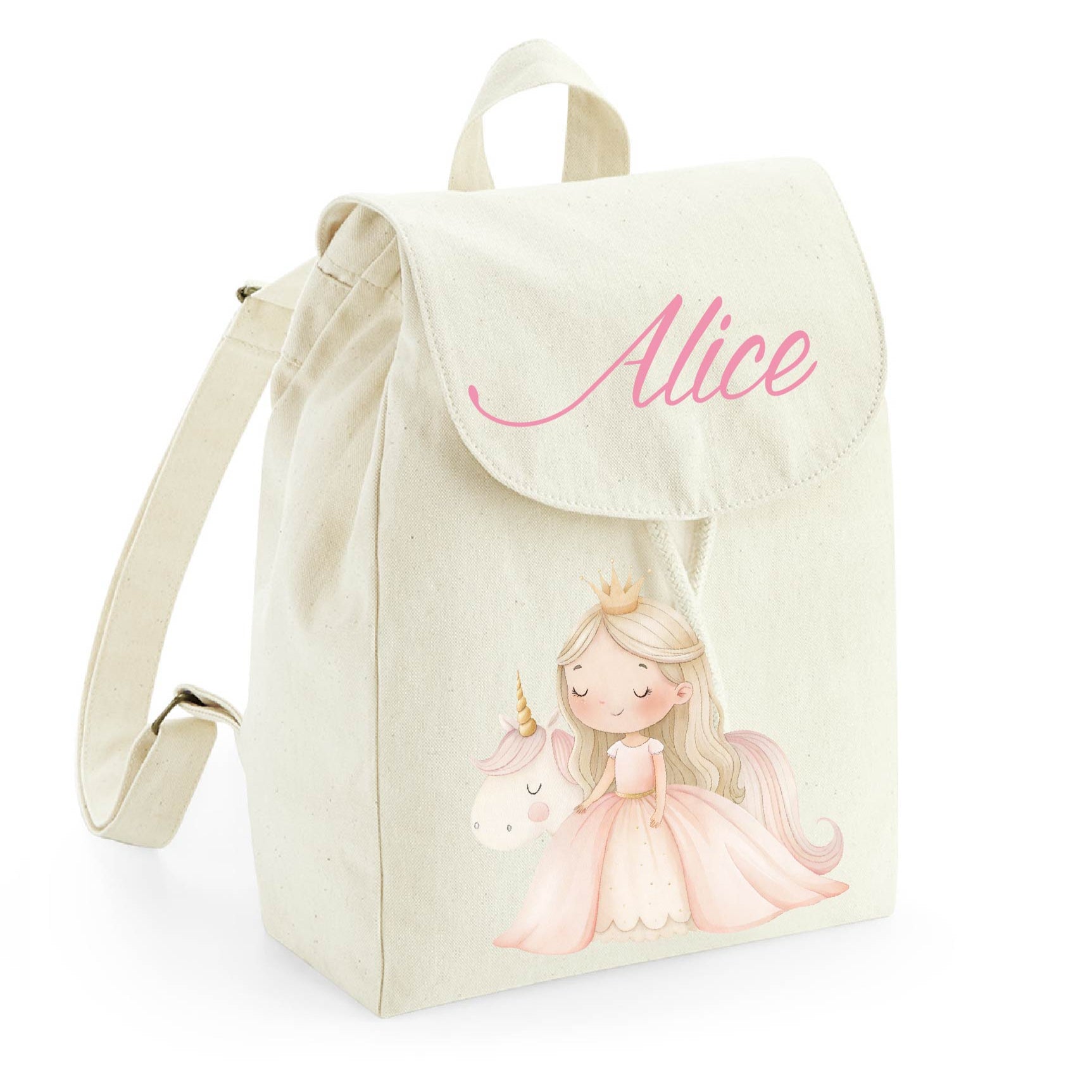 Mini Zaino in cotone Principessa Unicorno - Be Brave Boutique