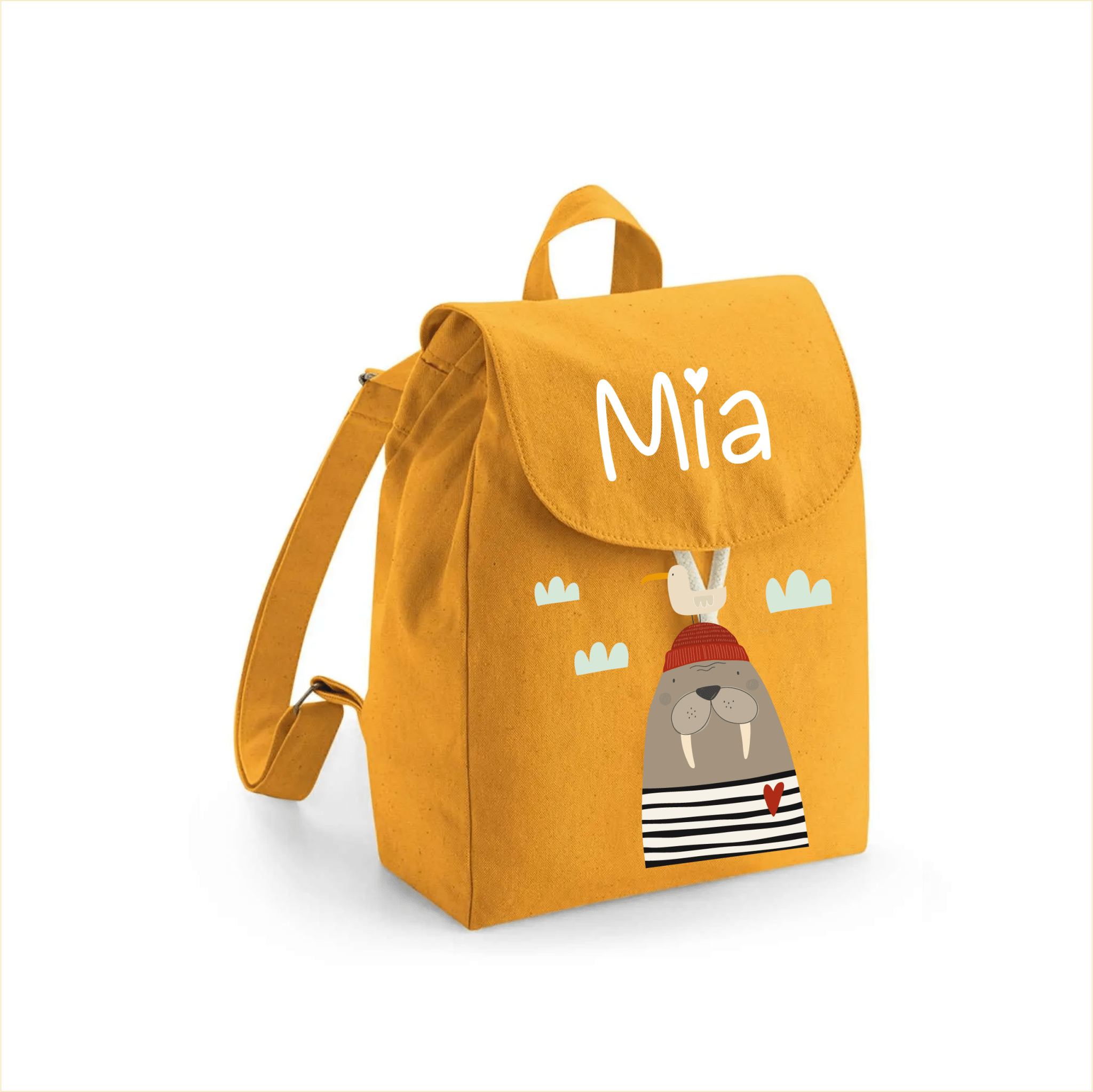 Mini Zaino in cotone Tricheco - Be Brave Boutique