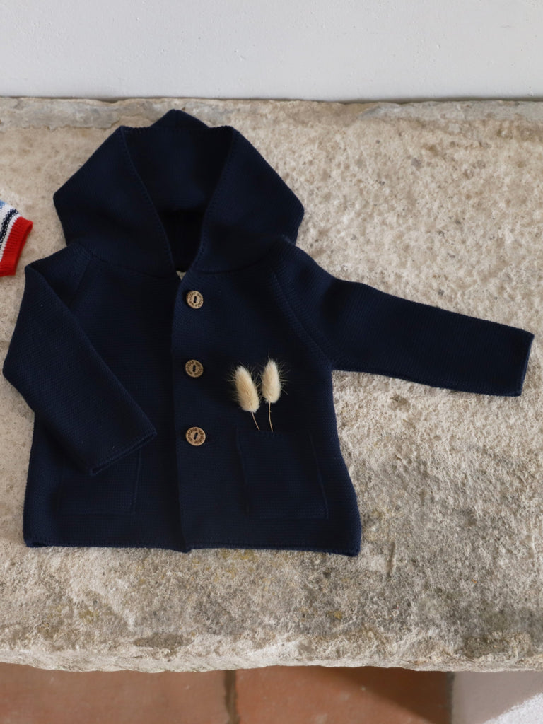 Cardigan in Cotone con tasche e cappuccio - Be Brave Boutique