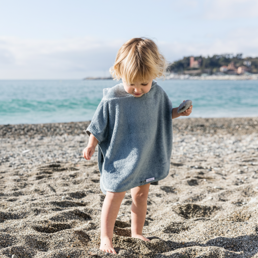 BAMBOOM Poncho bimbi e bimbe 0-2 anni - Be Brave Boutique