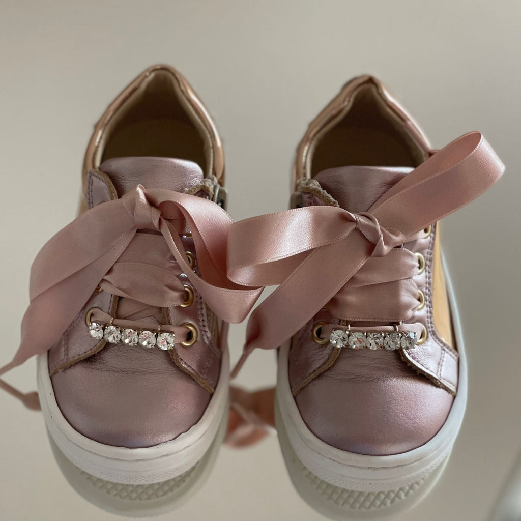 ANDANINES Sneakers rosa e oro - Be Brave Boutique