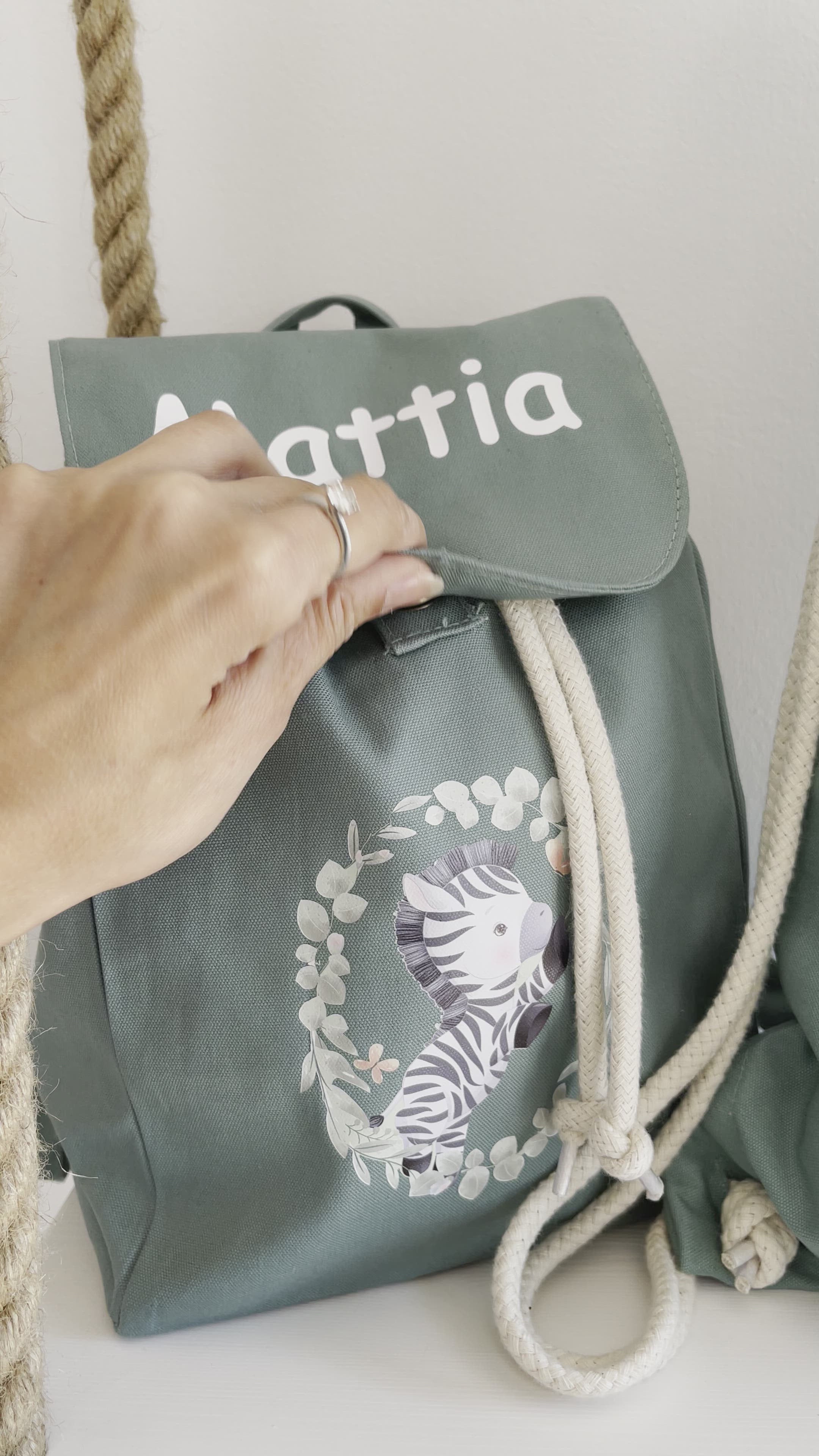 Set spiaggia Borsone, zaino e pochette personalizzabile – Be Brave Boutique