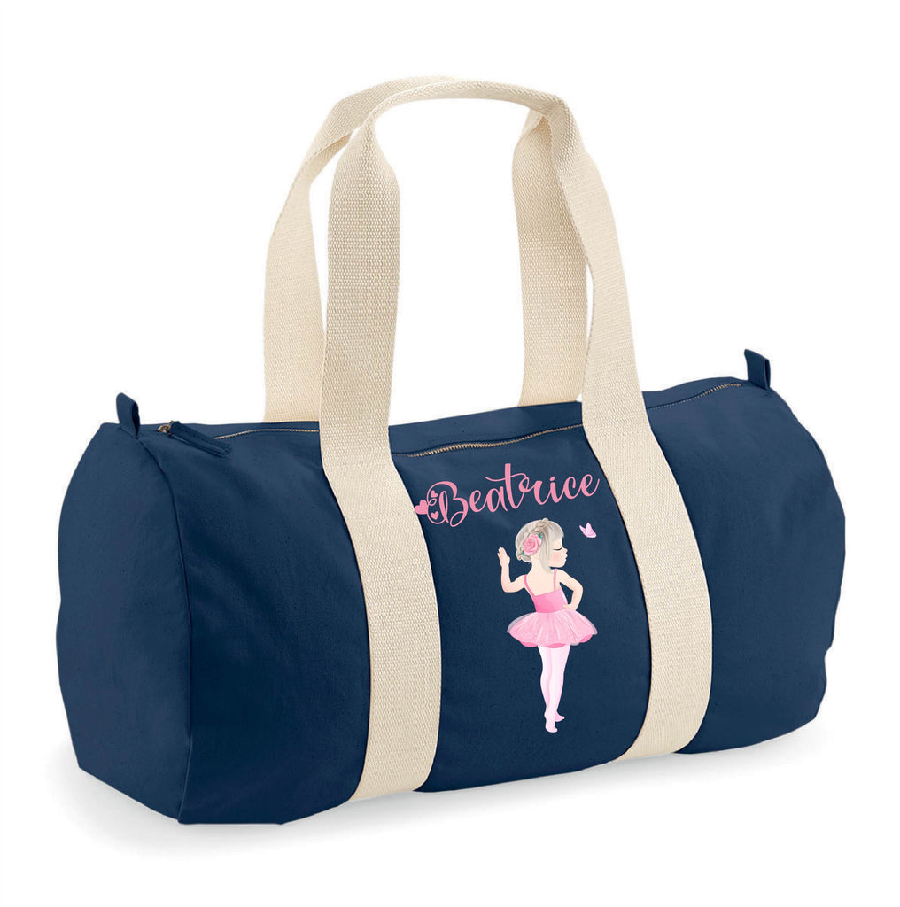 Borsone in cotone canvas personalizzato Ballerina danza - Be Brave Boutique