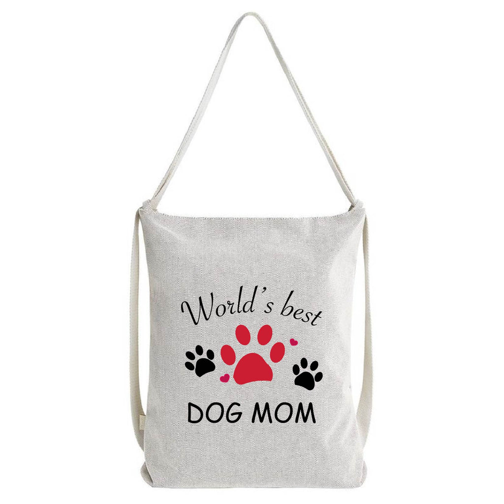 Borsa Zaino Multiuso World's Best Dog Mom - Be Brave Boutique