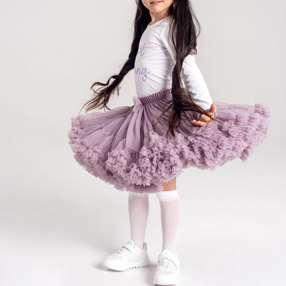 Gonna Ampia in Tulle Dusty Violet - Be Brave Boutique