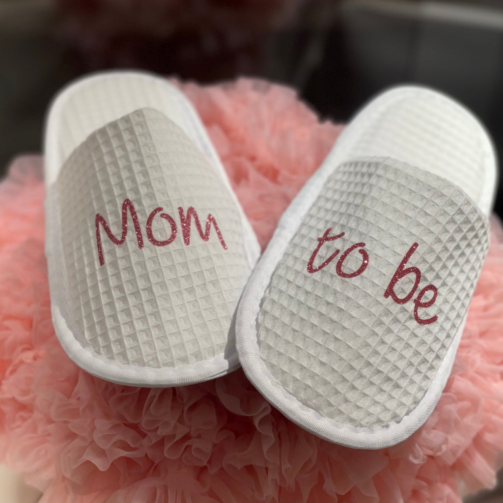 Pantofole in cotone a nido d'ape Mom to be - Be Brave Boutique