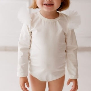 Maglietta Angel manica lunga con volant - Be Brave Boutique