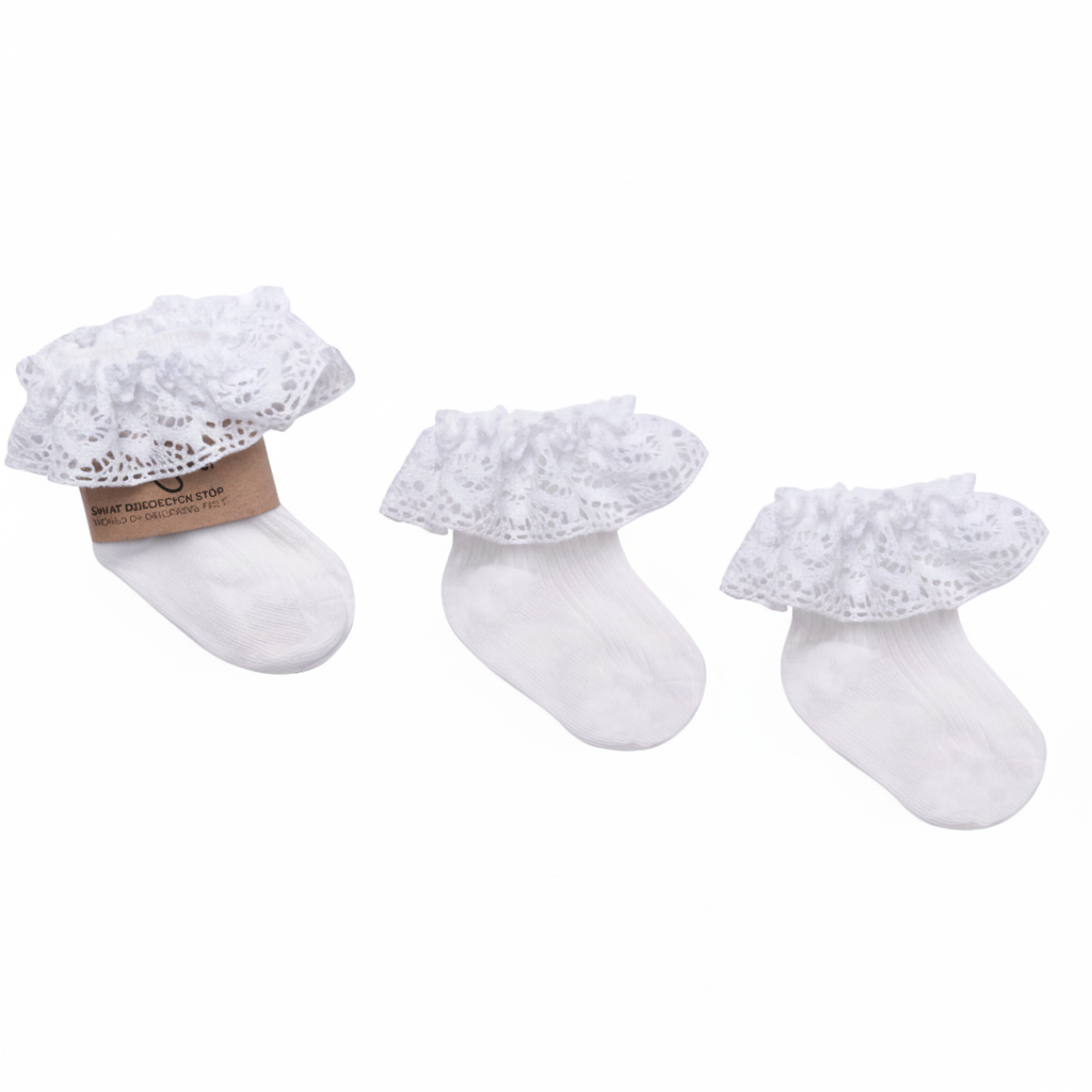 Calze in cotone bianco Vintage Love - Be Brave Boutique