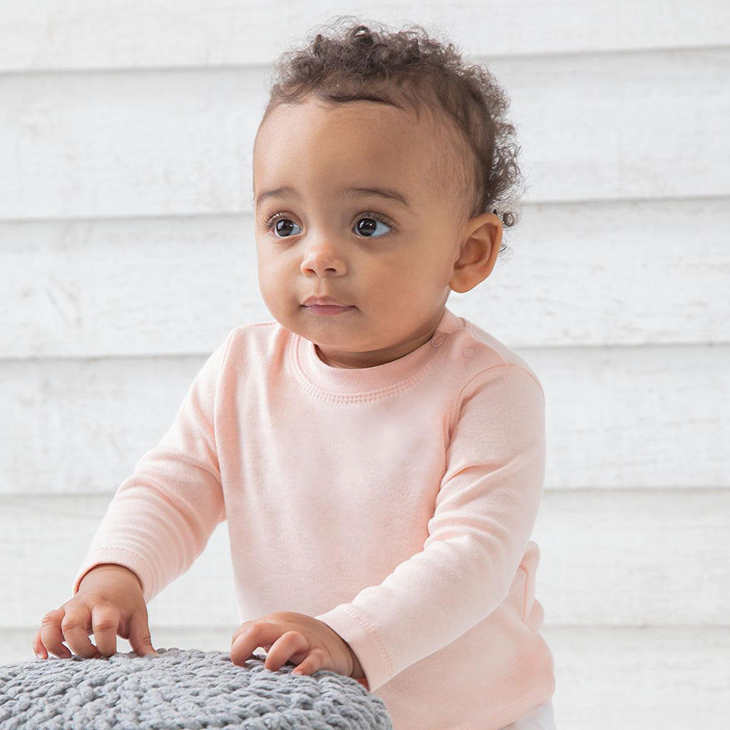 Maglietta Baby manica lunga in cotone personalizzabile - Be Brave Boutique