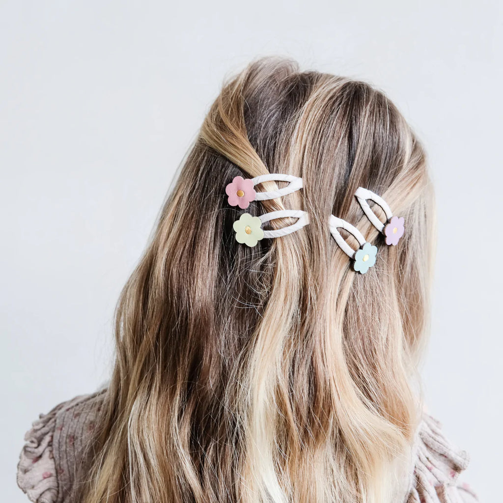 Clic Clap Per capelli Fiori primaverili 4 cm - Be Brave Boutique